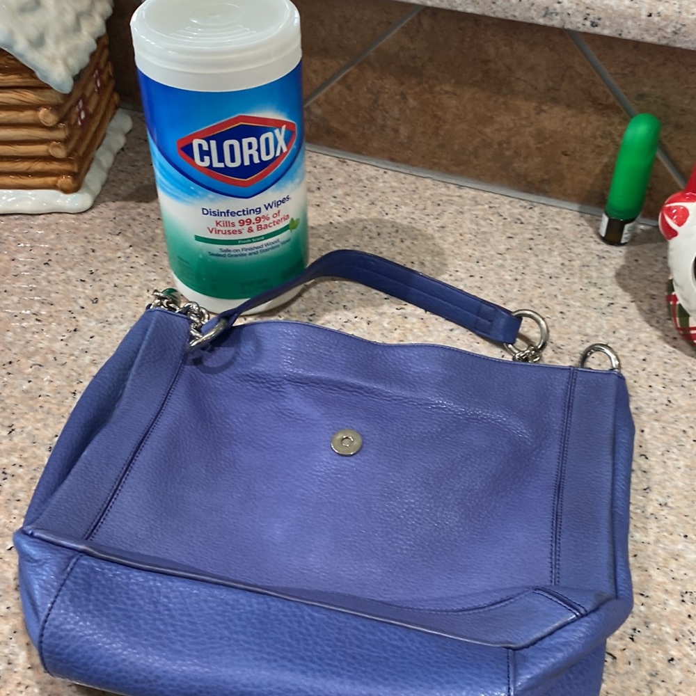 Purple Calvin Klein shoulder bag. - Picture 5 of 8